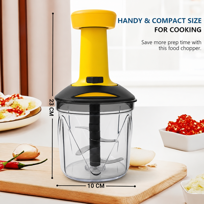 One-Press Vegetable and Fruit Chopper